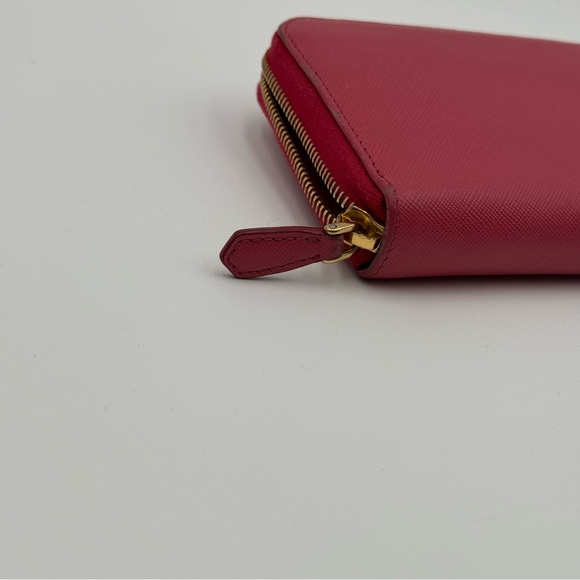 (SOLD) Prada Saffiano Leather Pink Bow Tie Wallet - Picture 9 of 16